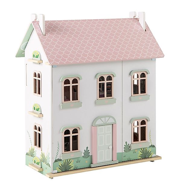 COSTWAY Puppenhaus, 3 Etagen Puppenstube, Holz günstig online kaufen