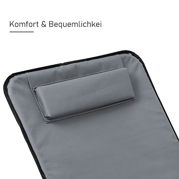 Clanmacy Gartenliege Strandmatte Verstellbarer mit Tragegurt günstig online kaufen