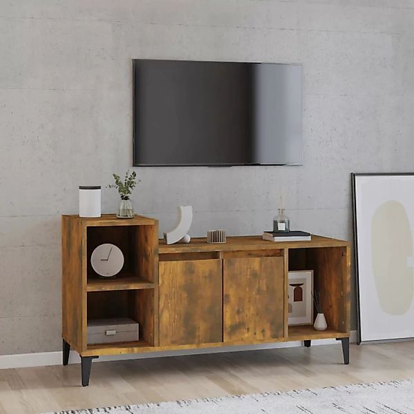 Vidaxl Tv-schrank Räuchereiche 100x35x55 Cm Holzwerkstoff günstig online kaufen