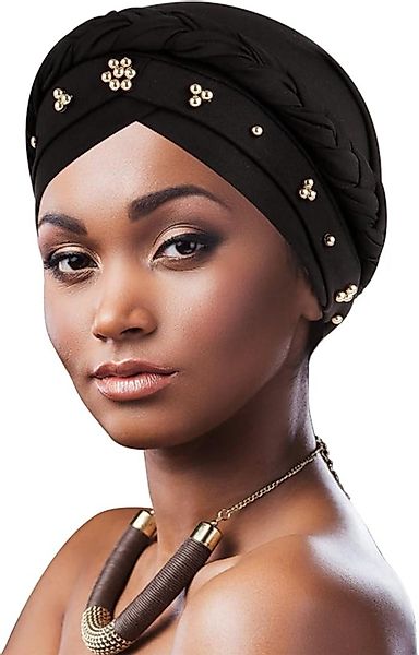Coonoor Turbanmütze Afrikanischer Damen Geflecht Kopfbedeckung Kopftücher C günstig online kaufen