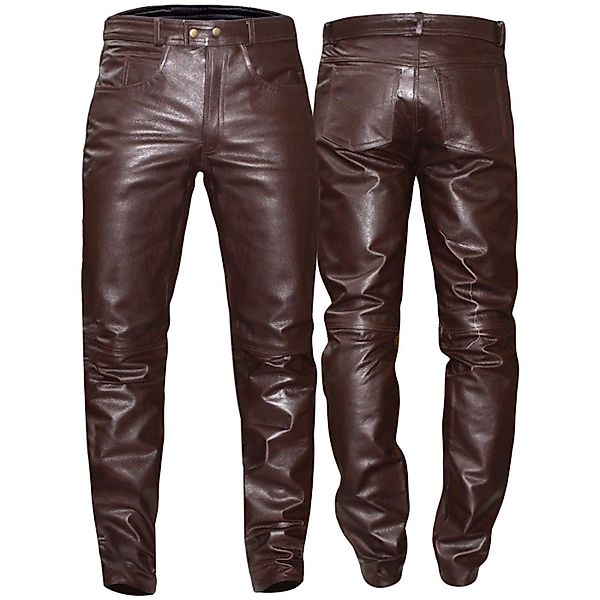 German Wear Motorradhose GW870 Brown Lederjeans günstig online kaufen