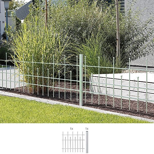 Alberts Metallzaun "Anbauset Madrid", Höhe: 49,5, 73,5 und 98,5 cm, Breite: günstig online kaufen