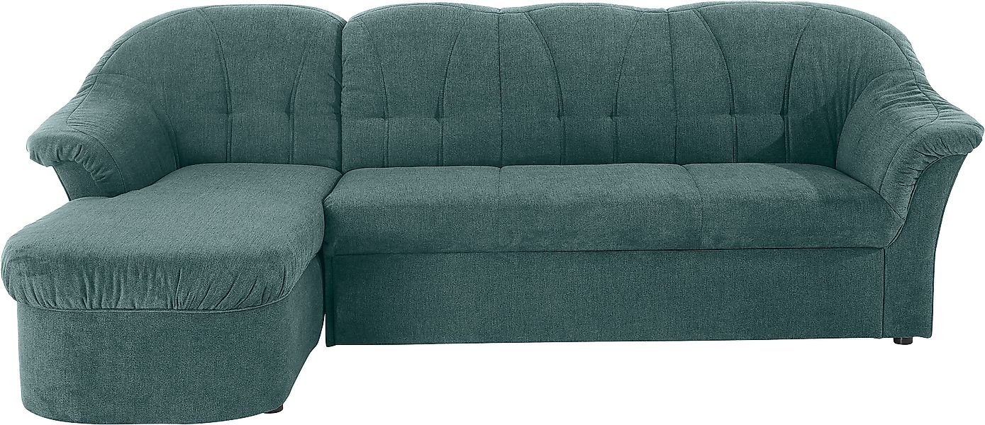 DOMO collection Ecksofa »Pegnitz, elegante Rückensteppung, komfortabel, Bre günstig online kaufen
