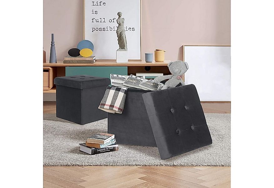 Woltu Sitzhocker (1 St), Deckel abnehmbar, Gepolstert, faltbar Truhen günstig online kaufen