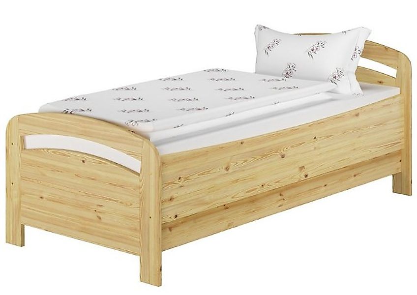 ERST-HOLZ Bett Seniorenbett 90x220 Überlänge Kiefer massiv, Kieferfarblos l günstig online kaufen