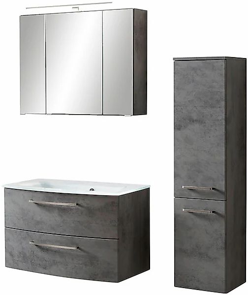 welltime Badezimmer-Set "Windau" Set, 3 Stk. tlg. bestehend aus Waschtisch- günstig online kaufen