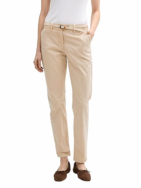 TOM TAILOR Chinohose, mit Gürtel günstig online kaufen