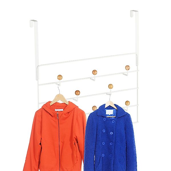 relaxdays Türgarderobe 10 Haken weiß günstig online kaufen