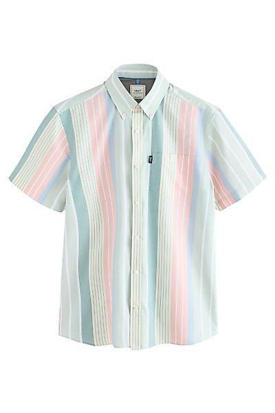Next Kurzarmhemd Bügelleichtes Oxford-Hemd mit Button-down-Kragen günstig online kaufen