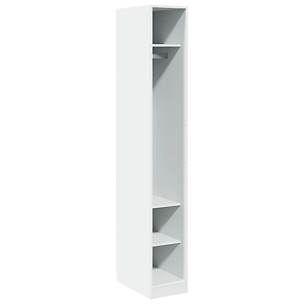 vidaXL Kleiderschrank Weiß 30x50x200 cm Holzwerkstoff günstig online kaufen