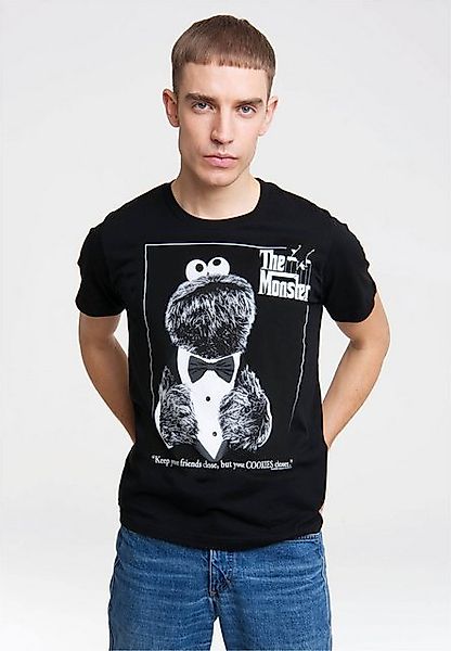 LOGOSHIRT T-Shirt Sesamstrasse - Krümelmonster Pate mit coolem Print günstig online kaufen