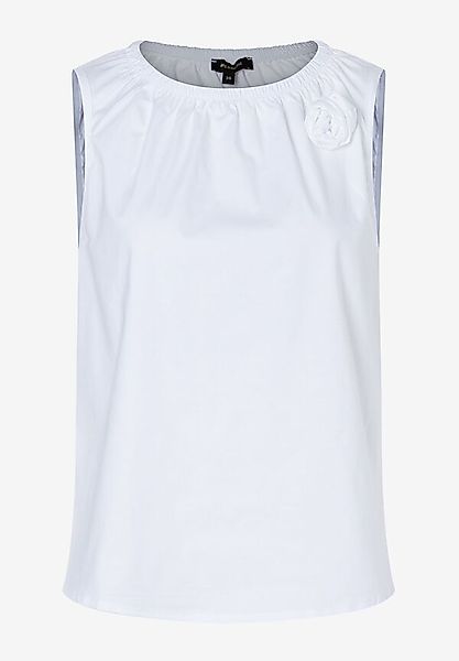 Blusentop mit abnehmbarer Blüte, weiß, Sommer-Kollektion günstig online kaufen