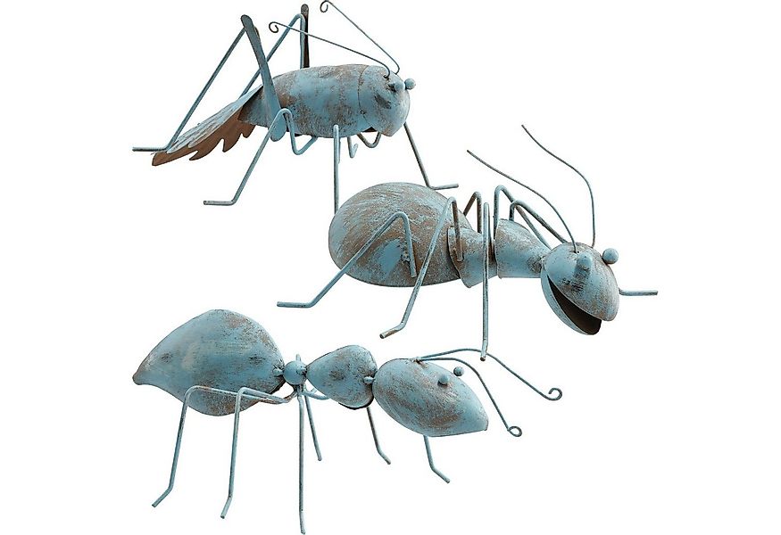 BOLTZE GRUPPE GmbH Gartenfigur Set Garten Figur 3 Ameisen Metall 26cm Garte günstig online kaufen