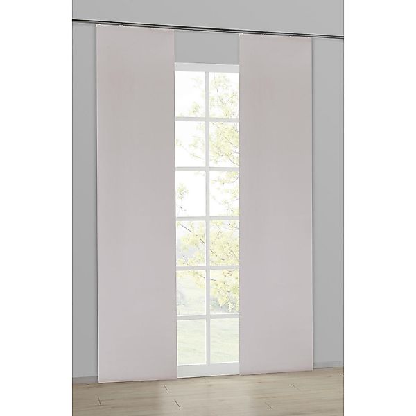 Schiebevorhang Neapel Silbergrau B/L: ca. 60x245 cm günstig online kaufen