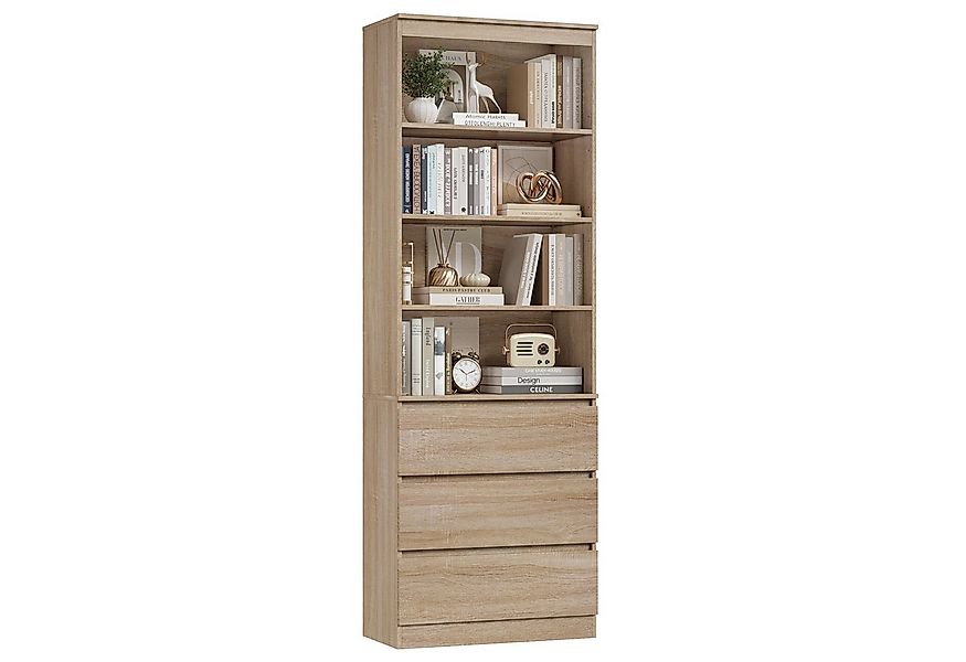 Homfa Bücherregal Hochschrank Standregal Bücherschrank Raumteiler, mit 4 Fä günstig online kaufen