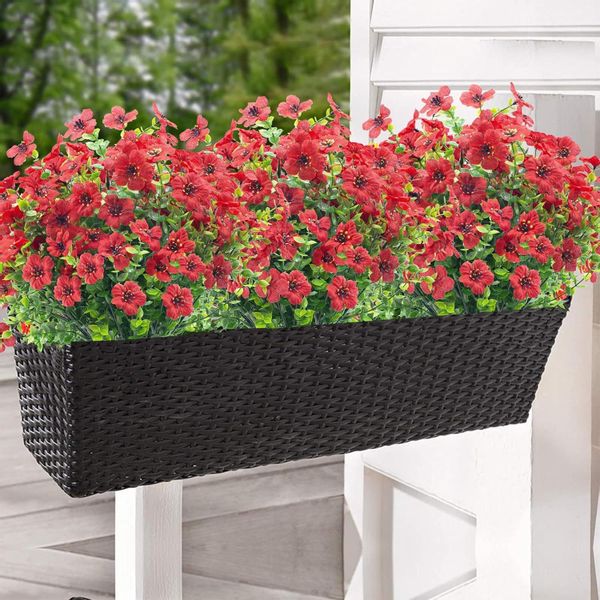 Kunstblumenstrauß 4 Bündel Künstliche Blumen Geranie günstig online kaufen