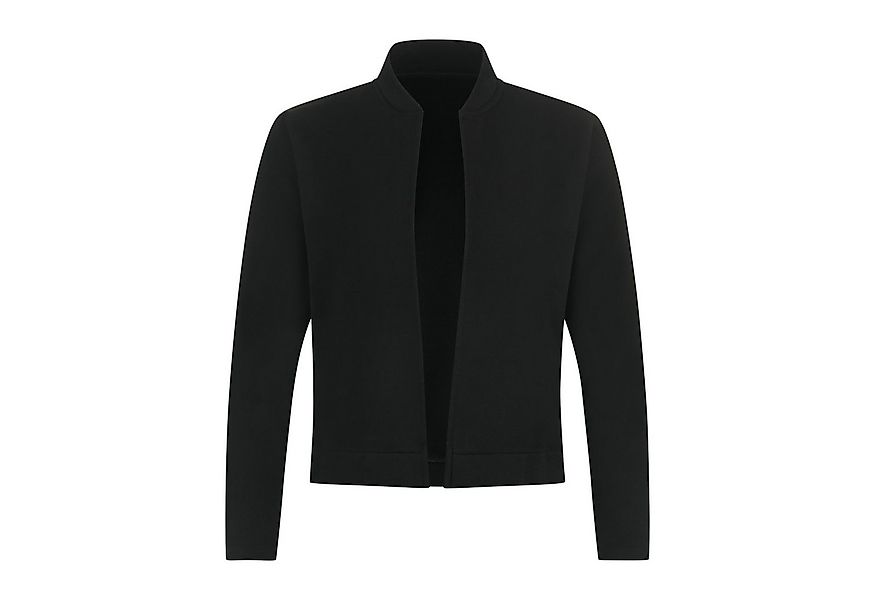 Evoni Kurzblazer für Damen schwarz, elegant, kragenlos, Rundhalsausschnitt günstig online kaufen