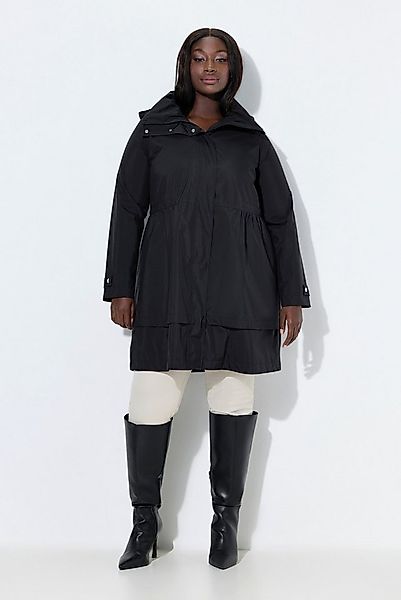 Ulla Popken Funktionsjacke Sympatex-Mantel wasserdicht Stehkragen Zipptasch günstig online kaufen