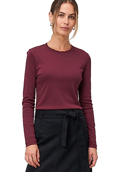 Zero Kurzarmshirt "Damen Jersey-Shirt mit Wellenkante" 1 Stk. tlg. weiteres günstig online kaufen