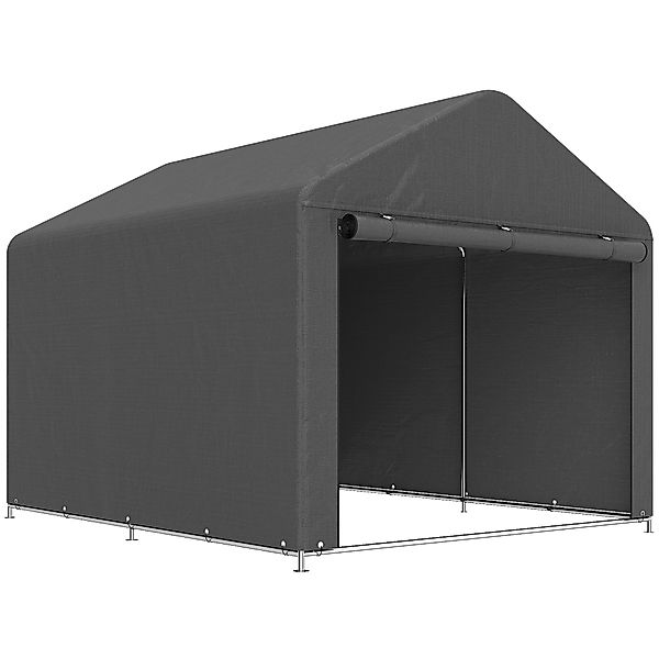 Outsunny Gartenunterstand Lagerzelt wasserdicht mit aufrollbarer Reißversch günstig online kaufen