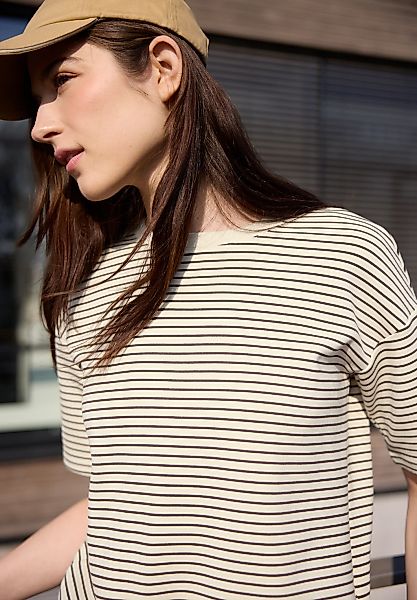 STREET ONE STUDIO T-Shirt Rundhalsausschnitt günstig online kaufen