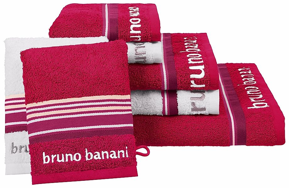 Bruno Banani Handtuch Set "Maja, 1 Duschtuch, 2 Handtücher, 2 Gästehandtüch günstig online kaufen
