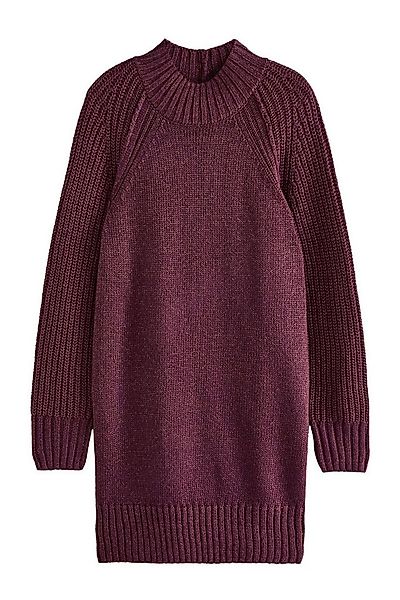 Next Strickkleid Glitzerndes Mini-Pulloverkleid mit Stehkragen (1-tlg) günstig online kaufen