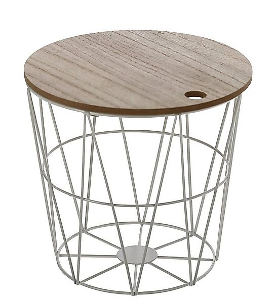 Spetebo Blumenhocker Blumenhocker mit Aufbewahrungskorb - weiß (Stück, 1 St günstig online kaufen