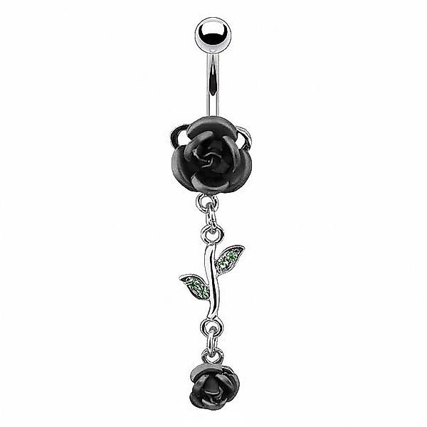Taffstyle Bauchnabelpiercing Piercing Chirurgenstahl Kristall Rosen, günstig online kaufen