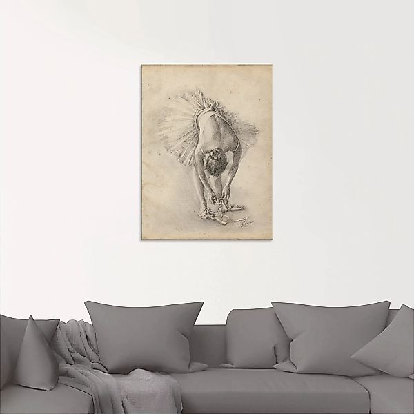 Artland Glasbild "Antike Ballerina Übung I", Sport, (1 St.) günstig online kaufen