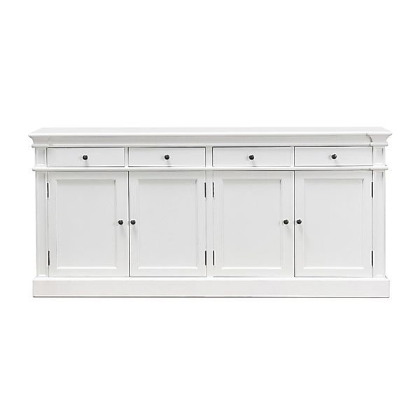 ebuy24 Amaretta Sideboard Antik Weiß Antik Patiniert mit 4 Türen und 4 Schu günstig online kaufen