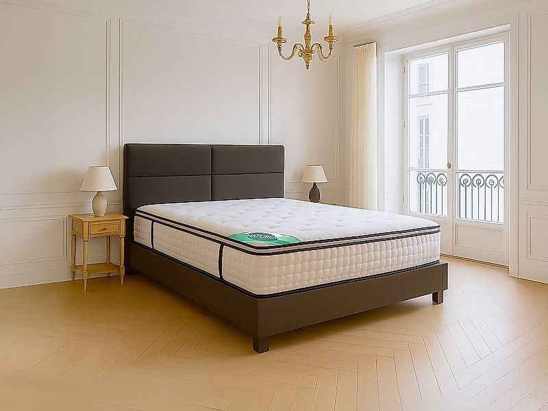 Matratze 140 x 190 cm, 7-Zonen-Taschenfederkernmatratze mit integriertem To günstig online kaufen