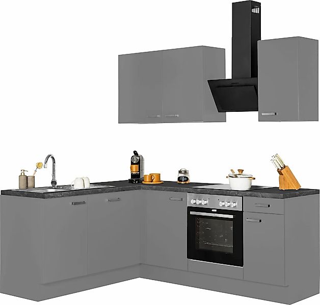 OPTIFIT Winkelküche "Parma" mit E-Geräten, Stellbreite 215x175 cm günstig online kaufen