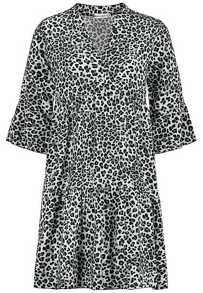 DENIMFY Sommerkleid Damen Kleid DFFrida A-Linie 3/4 Arm Freizeitkleid mit V günstig online kaufen