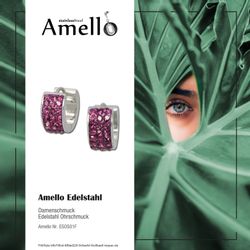 Amello Paar Creolen Amello Ohrringe Edelstahl günstig online kaufen