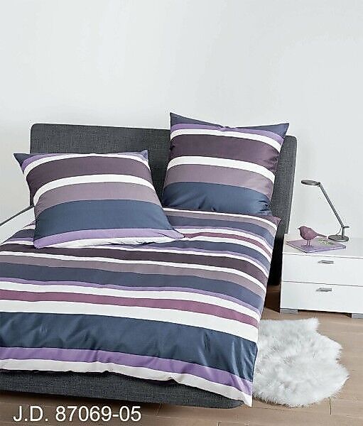 Janine Janine Mako-Satin Bettwäsche J.D. 87069 lilac Größe:  135x200 cm + 8 günstig online kaufen