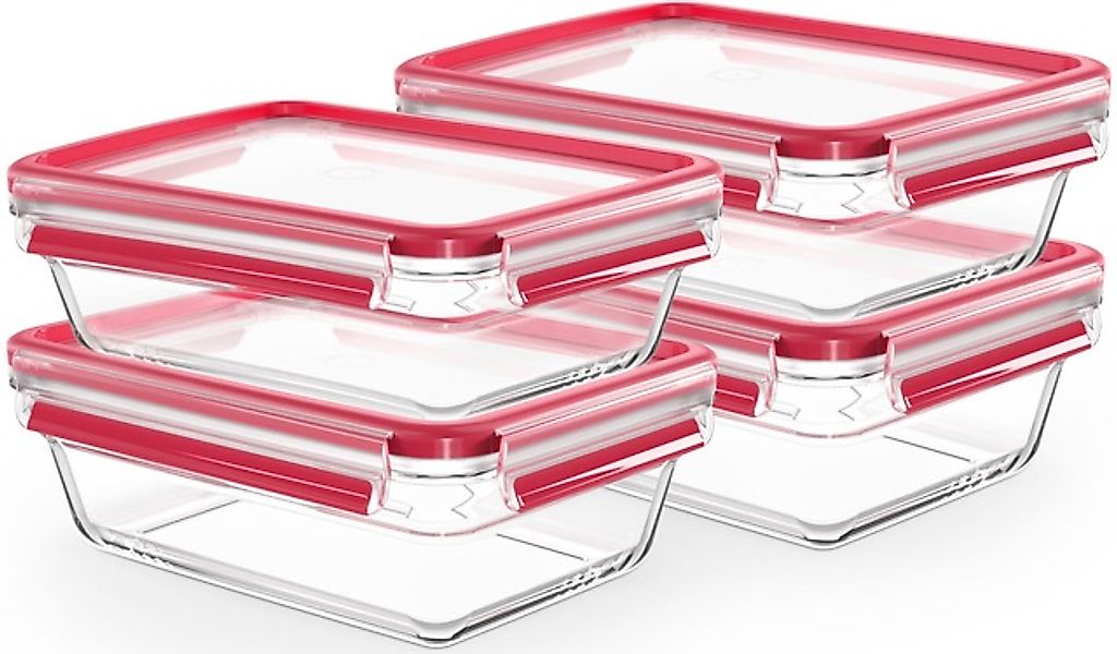 Emsa Frischhaltedose »Clip & Close Glas Set, rechteckig, 100 % dichte Aufbe günstig online kaufen
