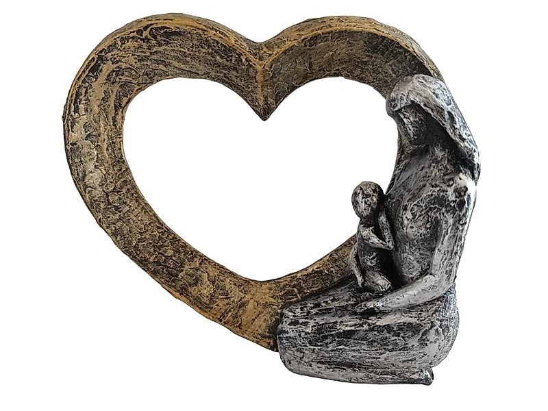 VITALWORXX Dekofigur Skulptur Mutter mit Kind günstig online kaufen