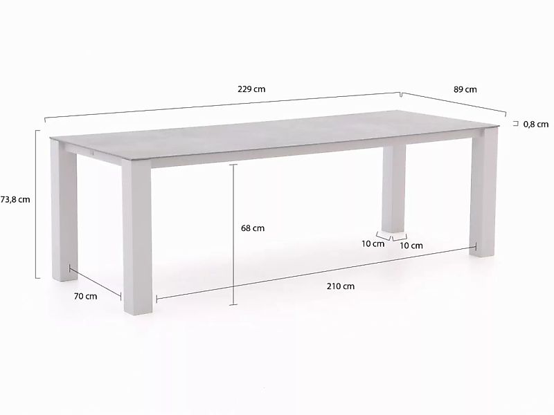 Bellagio Lagundo Gartentisch 230x90 cm günstig online kaufen