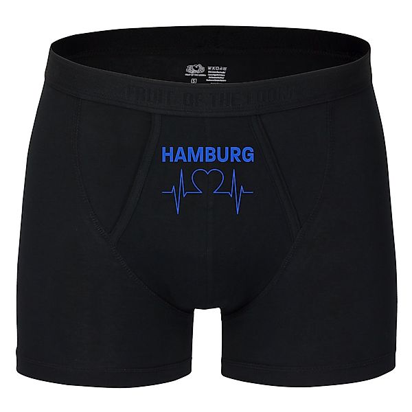 multifanshop Boxershorts Hamburg - Herzschlag - günstig online kaufen