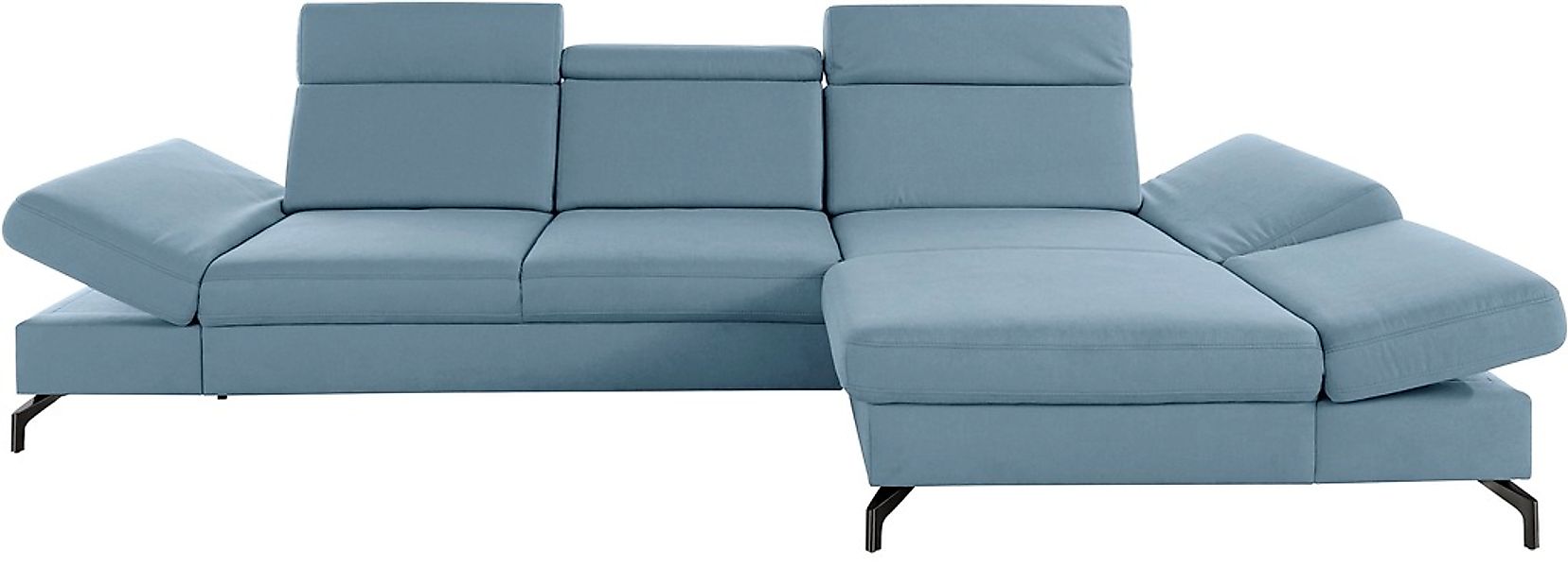 sit&more Ecksofa »Brisbane L-Form«, Fußhöhe 12 cm, inklusive Sitztiefen-, A günstig online kaufen