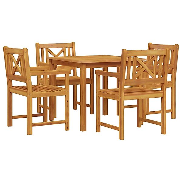 vidaXL 5-tlg Garten-Essgruppe Massivholz Akazie 3375657 günstig online kaufen