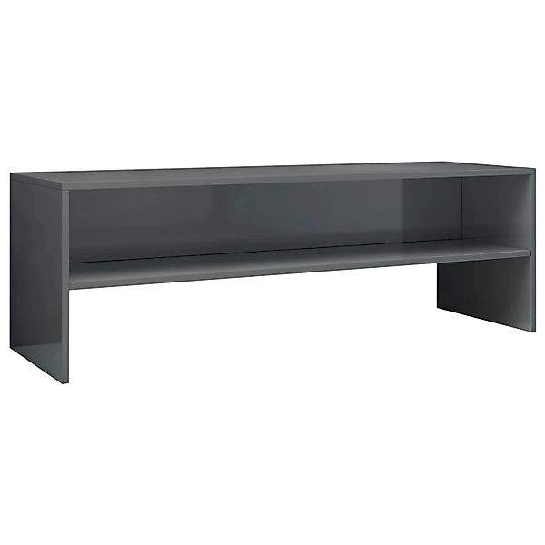 Tv-schrank Hochglanz-grau 120 X 40 X 40 Cm Spanplatte günstig online kaufen