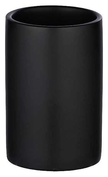 WENKO Zahnputzbecher Zahnputzbecher POLARIS, Schwarz, Ø günstig online kaufen