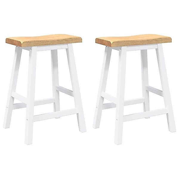 vidaXL Barhocker Barhocker 2 Stk. Weiß günstig online kaufen