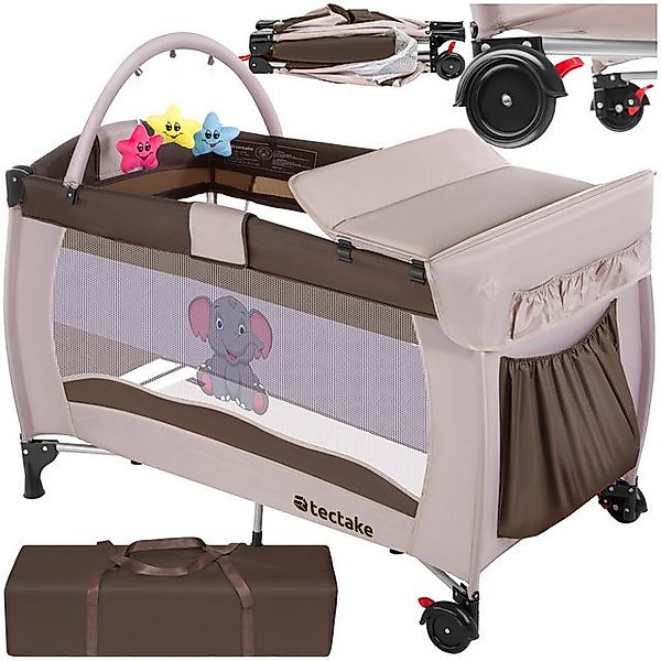tectake Baby-Reisebett Kinder Reisebett, klappbar und höhenverstellbar günstig online kaufen