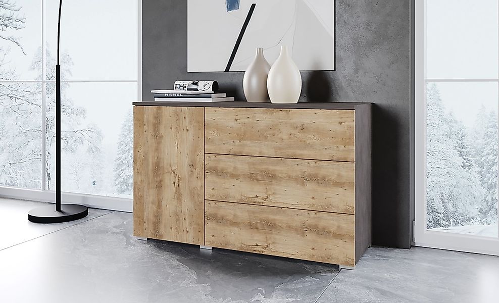 OTTO home Sideboard "PARIS" 1 Stk. tlg. Moderne 110cm breite grifflose Komm günstig online kaufen
