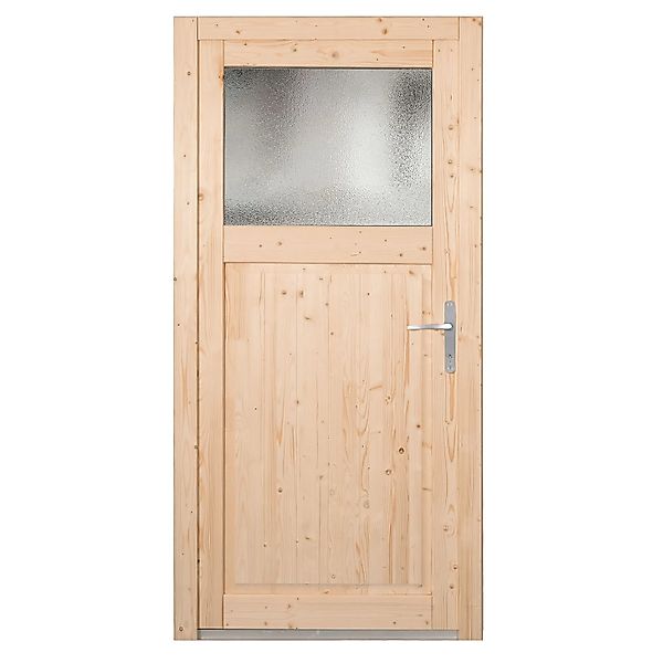 Panto Holz-Nebeneingangstür NET 504 Natur 88 cm x 198 cm DIN R günstig online kaufen