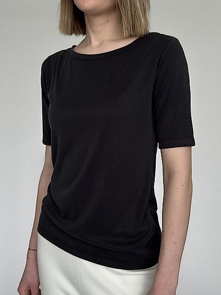 Zuckerwatte T-Shirt modisches Rundhalsshirt, Rippoptik, weiche günstig online kaufen