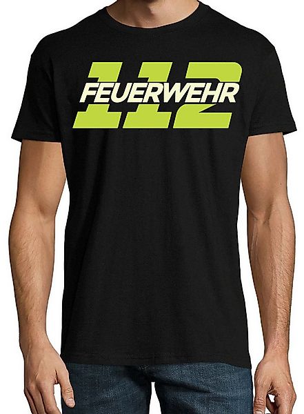 Youth Designz Print-Shirt 112 Feuerwehr Herren T-Shirt mit lustigen Logo fü günstig online kaufen